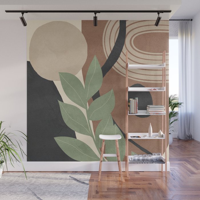 Branches in an abstract setting 01 Wall Mural Gallery Image 1