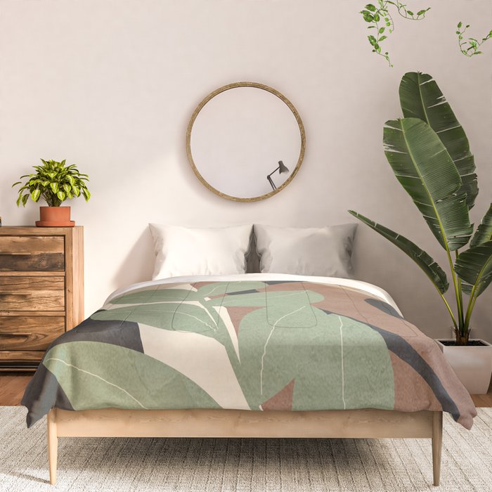 Branches in an abstract setting 01 Comforter Gallery Image 3