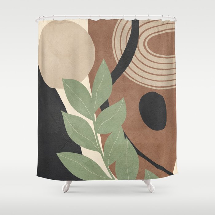Branches in an abstract setting 01 Shower Curtain Gallery Image 1