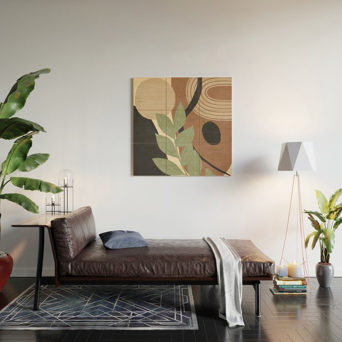 Branches in an abstract setting 01 Wood Wall Art Gallery Image 2