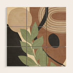 Branches in an abstract setting 01 Wood Wall Art Gallery Image 1