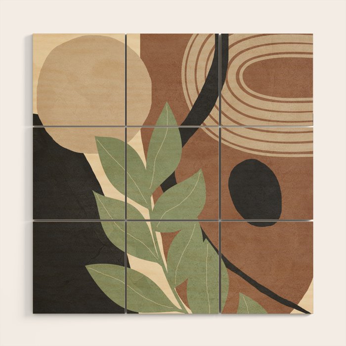 Branches in an abstract setting 01 Wood Wall Art Gallery Image 1