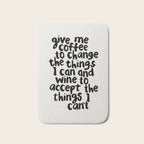 Give Me Coffee to Change the Things I Can and Wine to Accept the Things I Can't Bath Mat Gallery Image 1