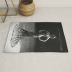1920 Spanish Flamenco dancer vintage starlet Ruth St Denis black and white photograph  Rug Gallery Image 1