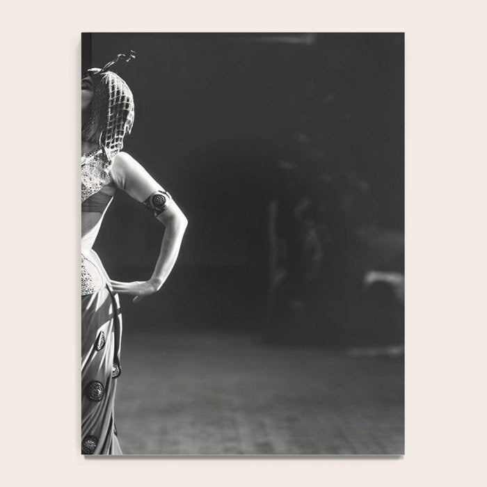 1920 Spanish Flamenco dancer vintage starlet Ruth St Denis black and white photograph  Notebook Gallery Image 4