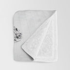 1920 Spanish Flamenco dancer vintage starlet Ruth St Denis black and white photograph  Throw Blanket Gallery Image 3