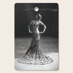 1920 Spanish Flamenco dancer vintage starlet Ruth St Denis black and white photograph  Cutting Board Gallery Image 1