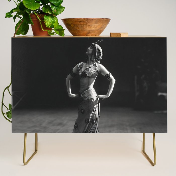 1920 Spanish Flamenco dancer vintage starlet Ruth St Denis black and white photograph  Credenza Gallery Image 1