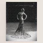 1920 Spanish Flamenco dancer vintage starlet Ruth St Denis black and white photograph  Jigsaw Puzzle Gallery Image 1
