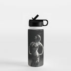 1920 Spanish Flamenco dancer vintage starlet Ruth St Denis black and white photograph  Water Bottle Gallery Image 1