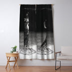 1920 Spanish Flamenco dancer vintage starlet Ruth St Denis black and white photograph  Window Curtain Gallery Image 5