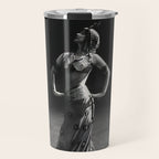 1920 Spanish Flamenco dancer vintage starlet Ruth St Denis black and white photograph  Travel Mug Gallery Image 1