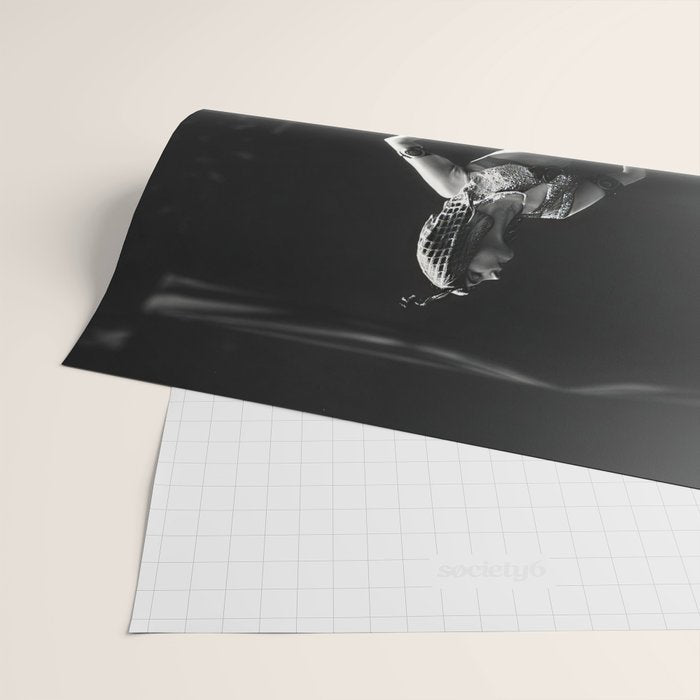 1920 Spanish Flamenco dancer vintage starlet Ruth St Denis black and white photograph  Wrapping Paper Gallery Image 2