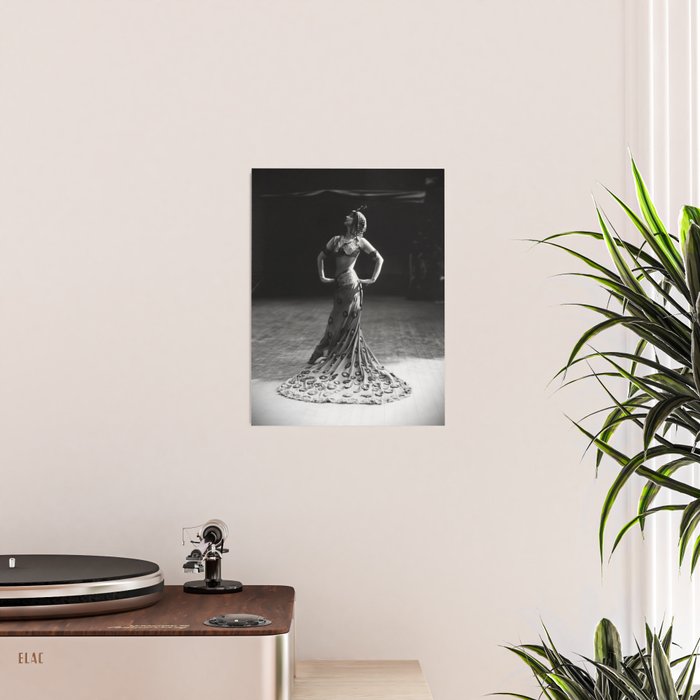 1920 Spanish Flamenco dancer vintage starlet Ruth St Denis black and white photograph  Poster Gallery Image 2