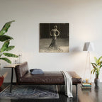 1920 Spanish Flamenco dancer vintage starlet Ruth St Denis black and white photograph  Wood Wall Art Gallery Image 2