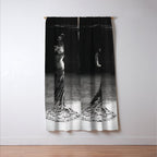 1920 Spanish Flamenco dancer vintage starlet Ruth St Denis black and white photograph  Window Curtain Gallery Image 3