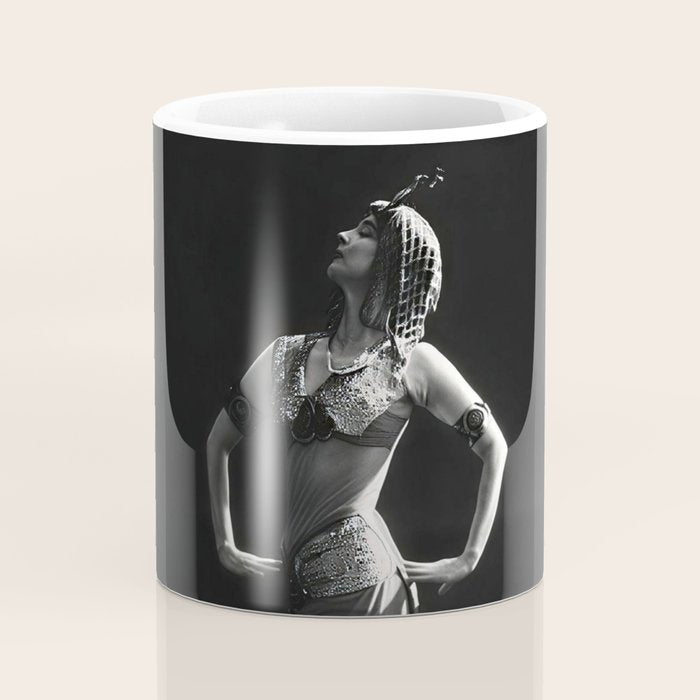 1920 Spanish Flamenco dancer vintage starlet Ruth St Denis black and white photograph  Coffee Mug Gallery Image 4
