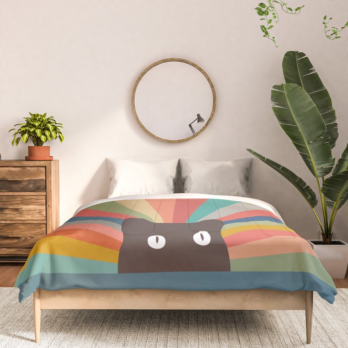 Cat Landscape 48 Comforter Gallery Image 3