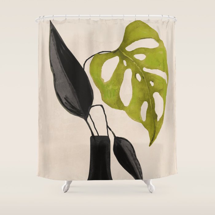 minimal plant 34 Shower Curtain Gallery Image 1