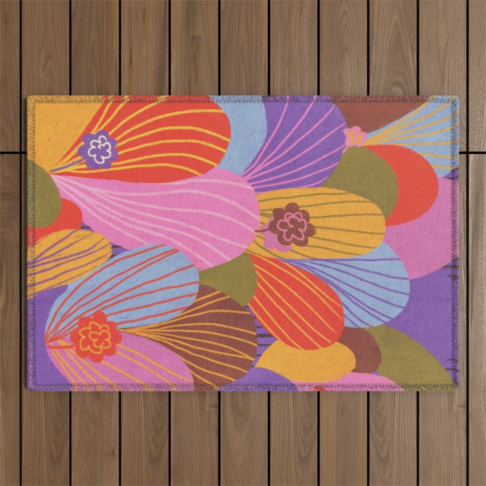 Crocuses Outdoor Rug Gallery Image 1