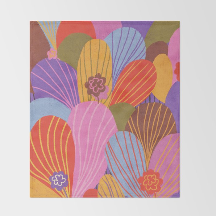Crocuses Throw Blanket Gallery Image 2