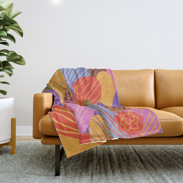 Crocuses Throw Blanket Gallery Image 1