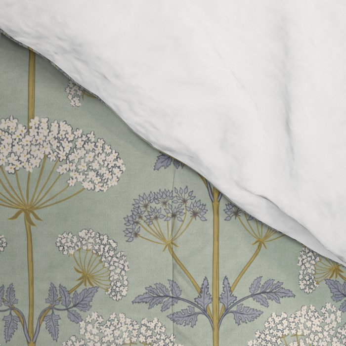 Vintage Sage Floral Comforter Gallery Image 4