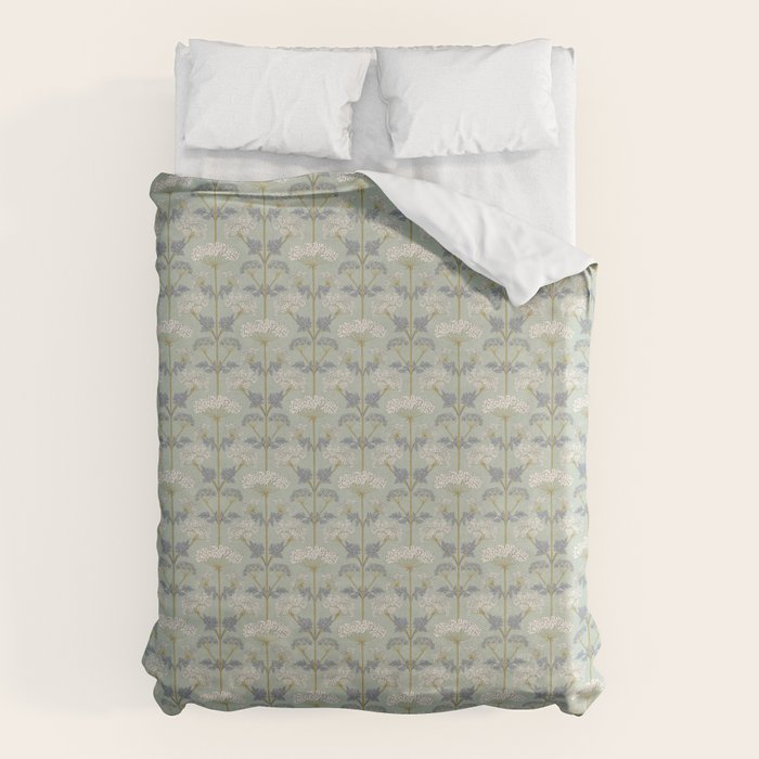 Vintage Sage Floral Duvet Cover Gallery Image 6