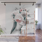 WOMAN WITH FLOWERS 11 Wall Mural Gallery Image 1