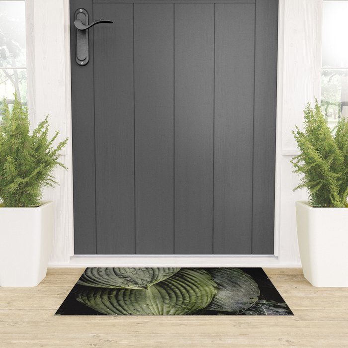 Hosta and Ivy - green nature botanical environment photograph Welcome Mat Gallery Image 3