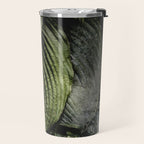 Hosta and Ivy - green nature botanical environment photograph Travel Mug Gallery Image 2