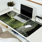 Hosta and Ivy - green nature botanical environment photograph Desk Mat Gallery Image 2