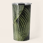 Hosta and Ivy - green nature botanical environment photograph Travel Mug Gallery Image 1
