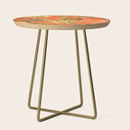 Vintage & Shabby Chic - Warm Sunny Yellow Flower Garden Side Table Gallery Image 1