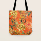 Vintage & Shabby Chic - Warm Sunny Yellow Flower Garden Tote Bag Gallery Image 1