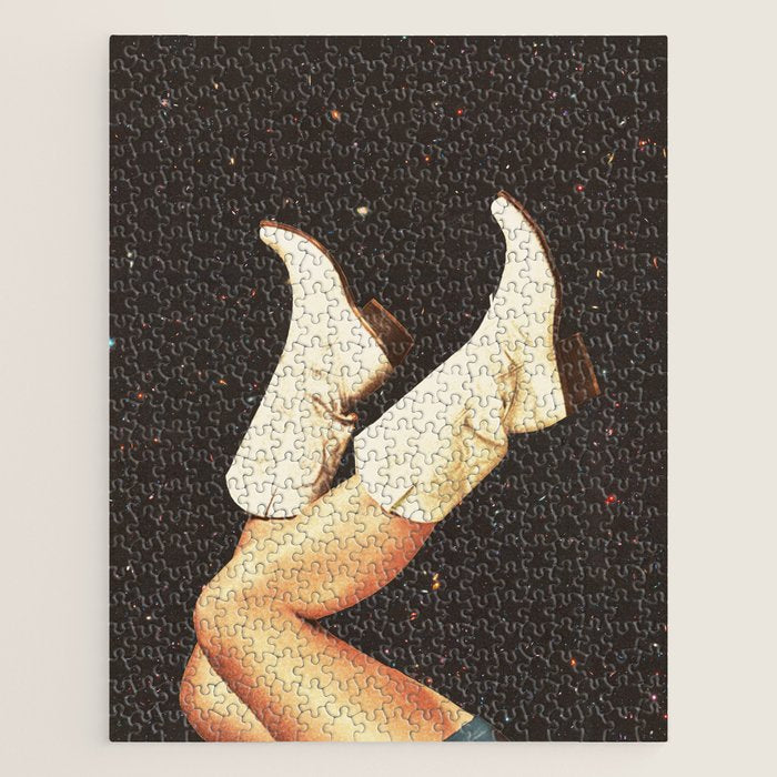 These Boots - Space & Stars Cowgirl Jigsaw Puzzle Gallery Image 1