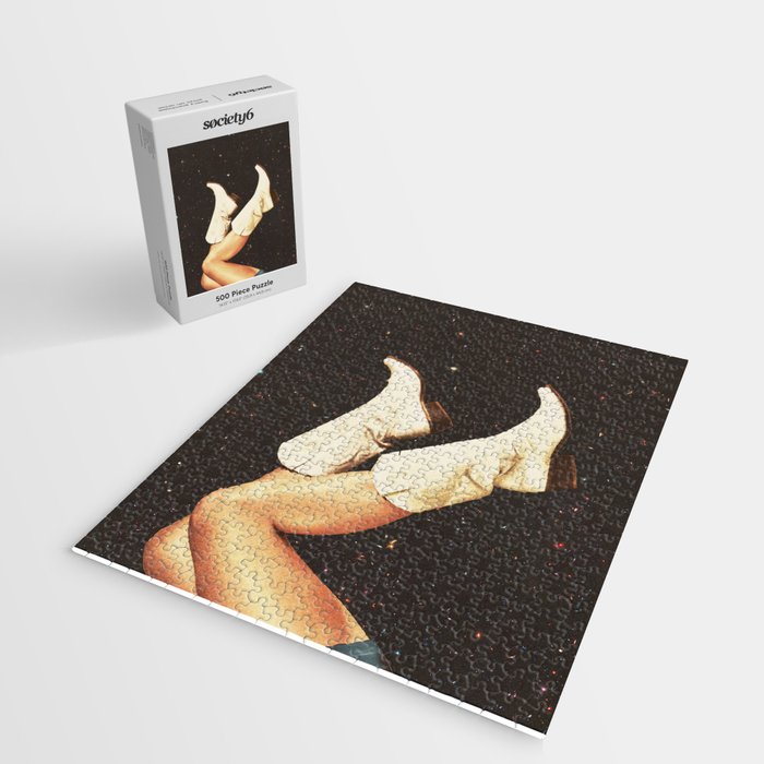 These Boots - Space & Stars Cowgirl Jigsaw Puzzle Gallery Image 2