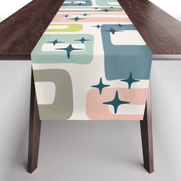 Mid Century Modern Abstract Pattern 236 Mid Mod Googie Table Runner Gallery Image 1