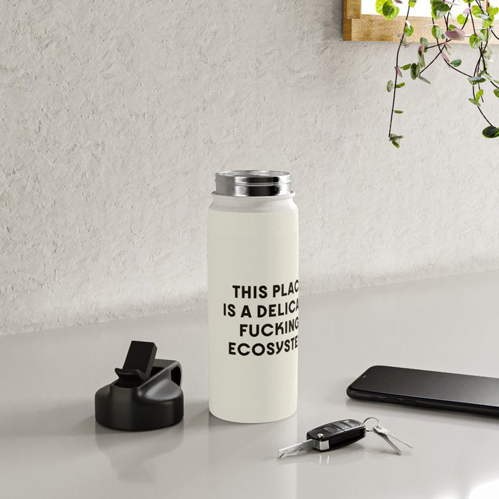 Delicate Fucking Ecosystem - The Bear Funny Saying Water Bottle Gallery Image 4