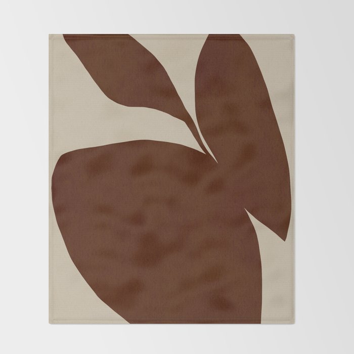 Abstract-botanical 19 Throw Blanket Gallery Image 2