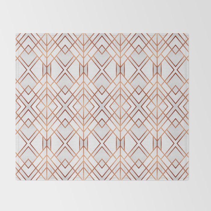 Copper Geo Throw Blanket Gallery Image 2