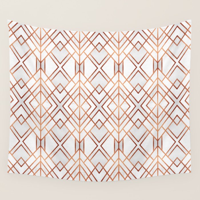 Copper Geo Wall Tapestry Gallery Image 4