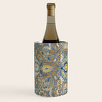 Antique 17th Century Safavid Polonaise Golden Blue Persian Carpet Wine Chiller Gallery Image 3