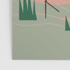 Cranes Wading At Sunset (Sage) Poster Gallery Image 3