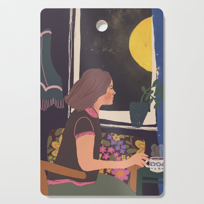 Full moon tea Cutting Board Gallery Image 1