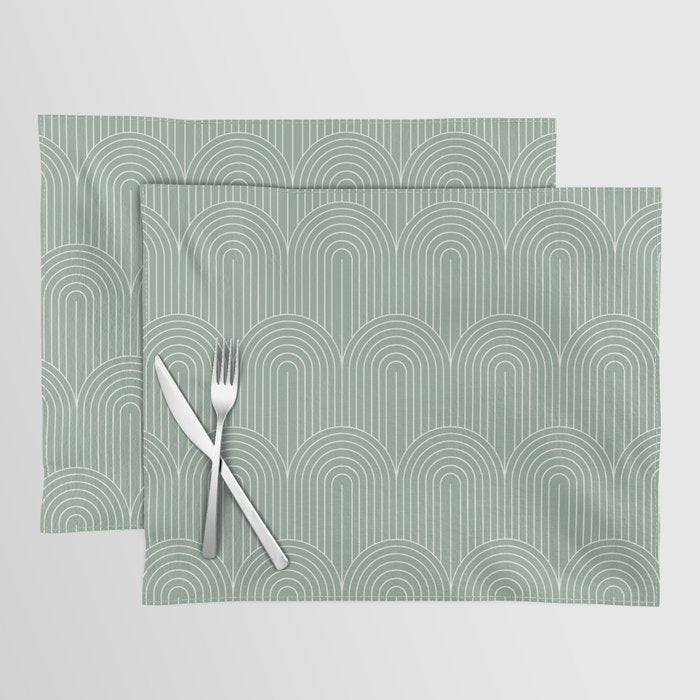 Art Deco Arch Pattern XXXII Placemat Gallery Image 1