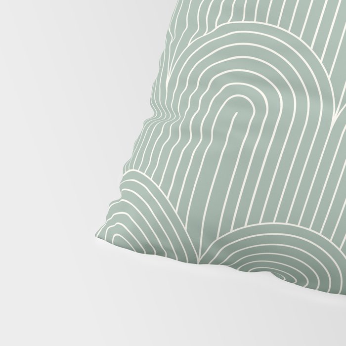 Art Deco Arch Pattern XXXII Pillow Sham Gallery Image 4