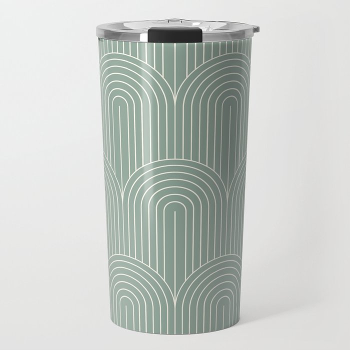 Art Deco Arch Pattern XXXII Travel Mug Gallery Image 1
