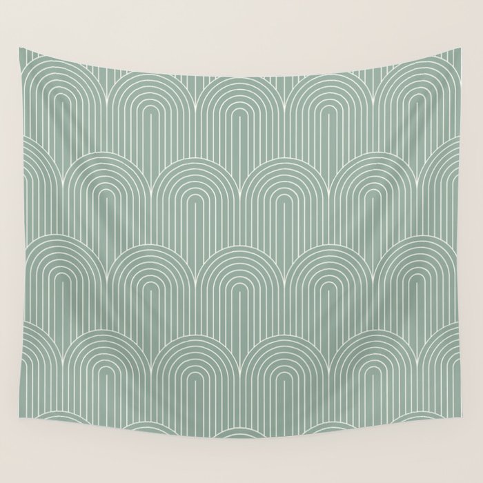Art Deco Arch Pattern XXXII Wall Tapestry Gallery Image 4