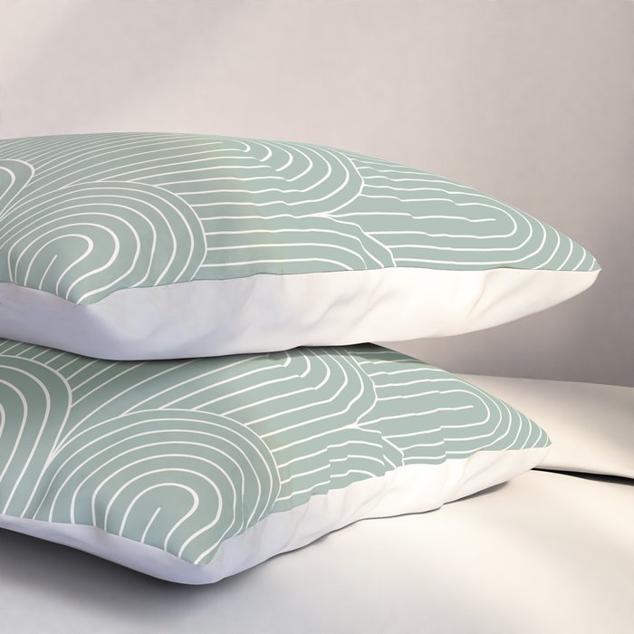 Art Deco Arch Pattern XXXII Pillow Sham Gallery Image 3